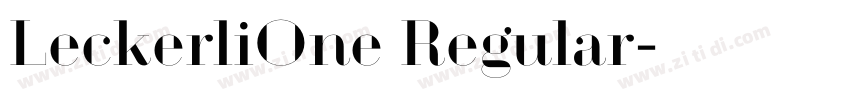 LeckerliOne Regular字体转换 LeckerliOne Regular字体转换